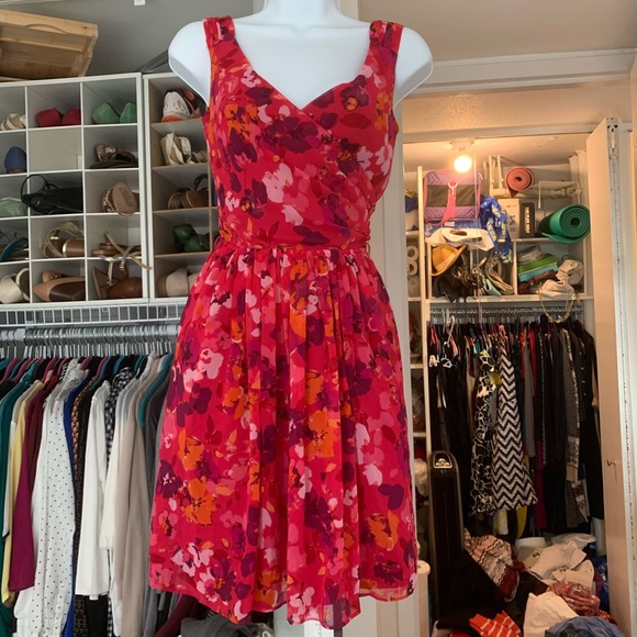 Express Dresses & Skirts - 🌈 Pink floral dress (2 for $10 promo)